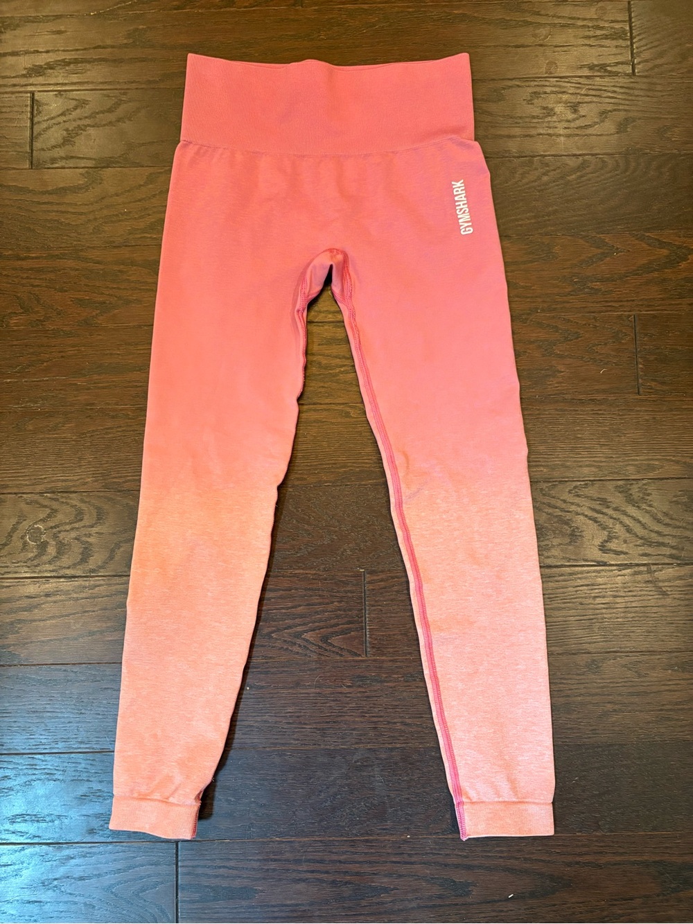 Gymshark Coral Pink Ombré Seamless High-Waist Leggings